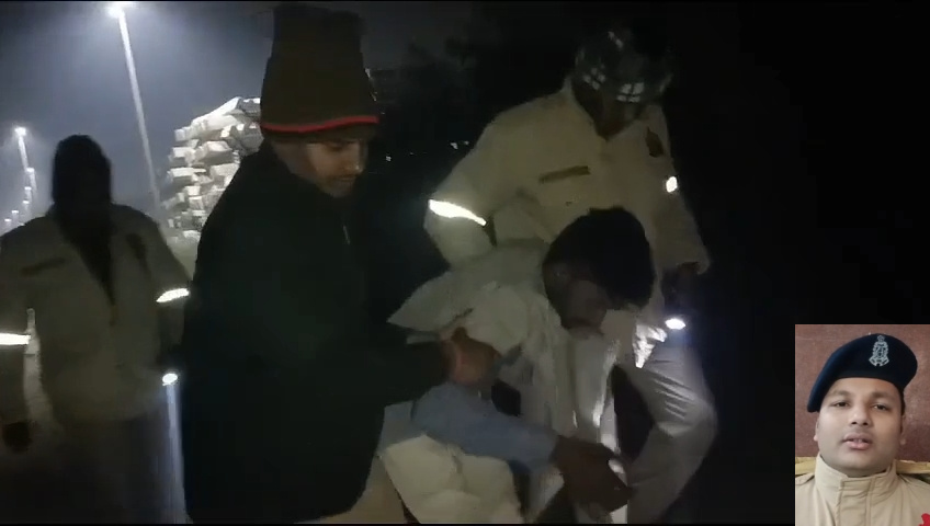 Jaunpur पुलिस और पशुतस्कर के बीच मुठभेड़, एक बदमाश गिरफ्तार,  जवाबी फायरिंग में तस्कर को लगी गोली, एक फ़रार