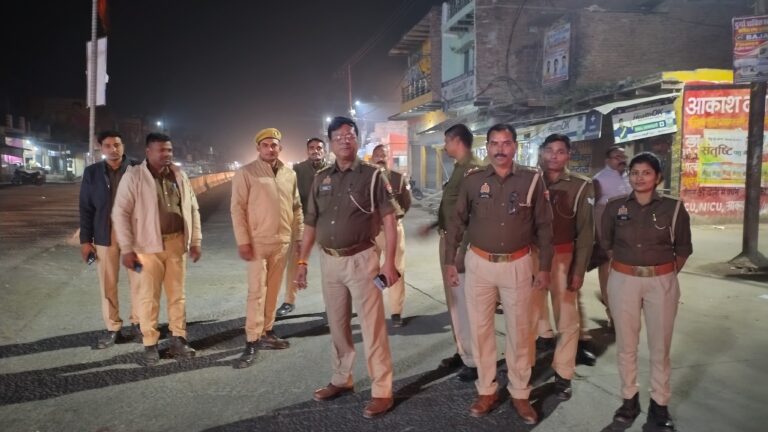 दिल्ली धमाके के बाद जौनपुर में हाई अलर्ट, रामपुर थाना पुलिस ने चलाया सघन चेकिंग अभियान